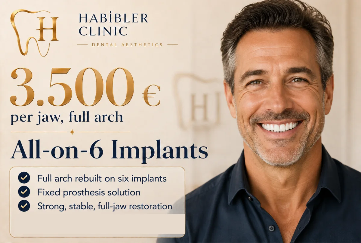 All-on-6 dental implants in Istanbul, Turkey