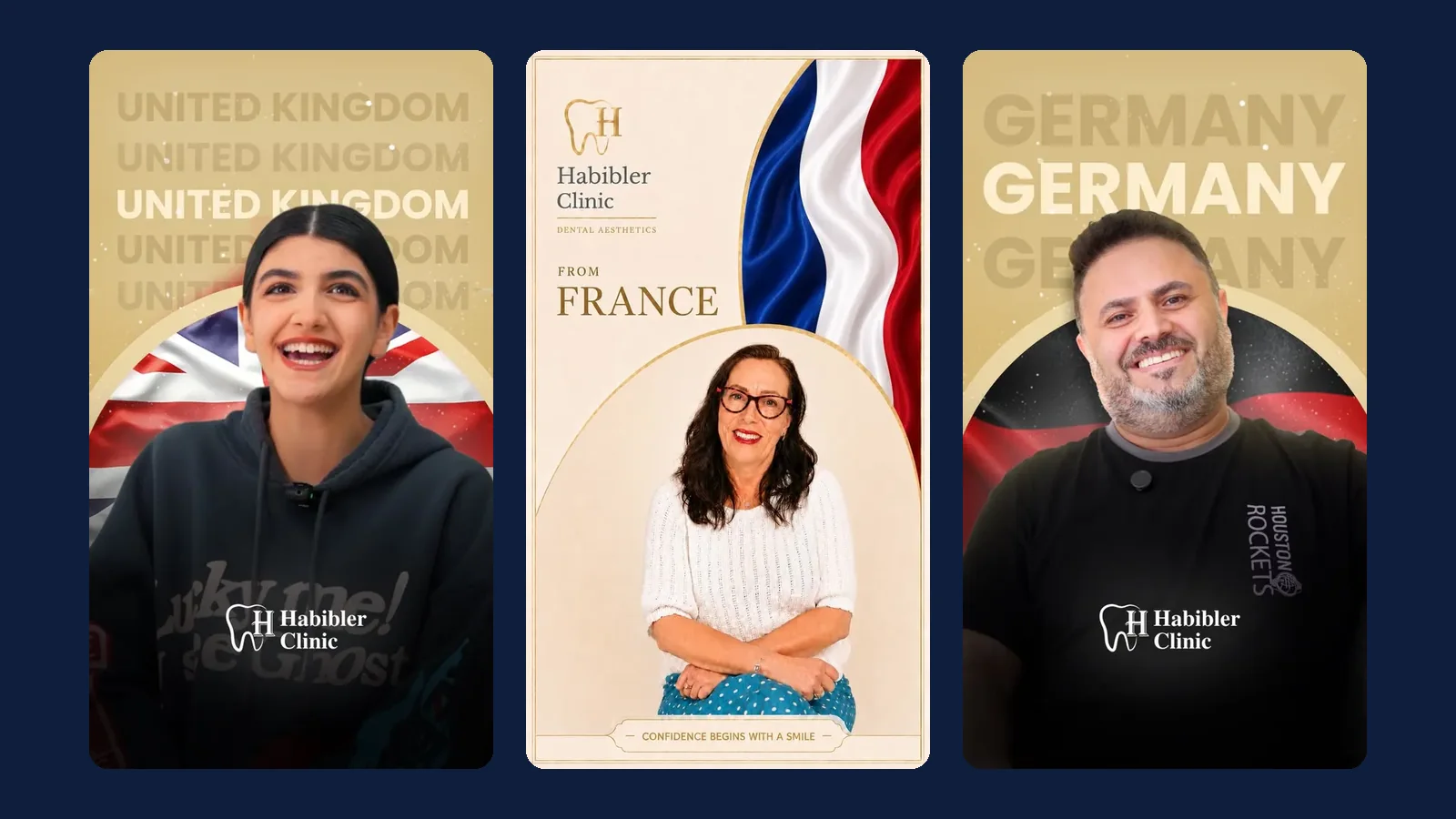 Video testimonials from Habibler Clinic patients from the UK, France and Germany